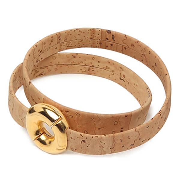 Armband aus Kork «Dourada Redonda»