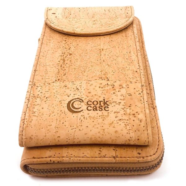 Geldbörse mit Mobile-Fach aus Kork von CorkCase