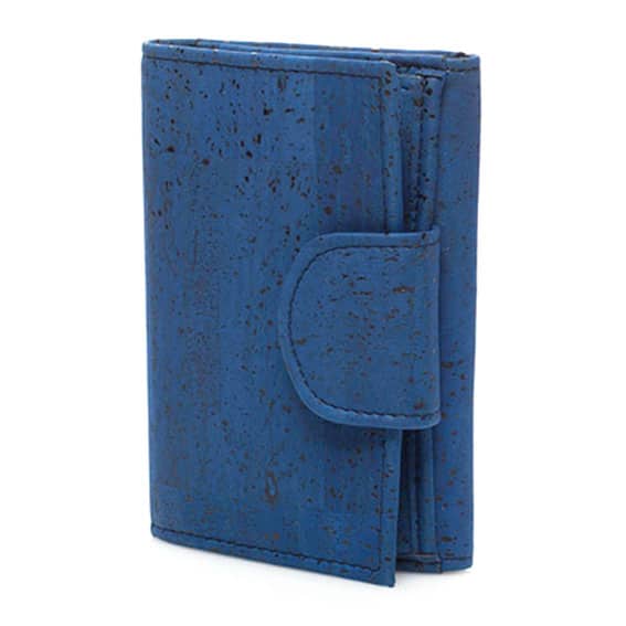 Geldbörse aus Kork «Moeda» blau