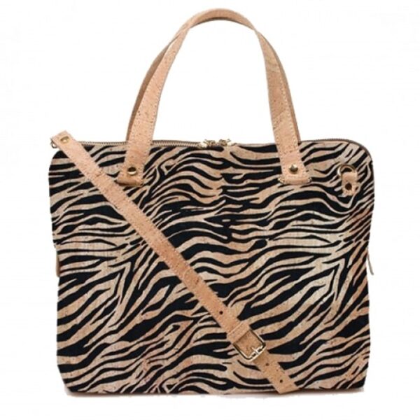 Handtasche «Zebra» aus Kork