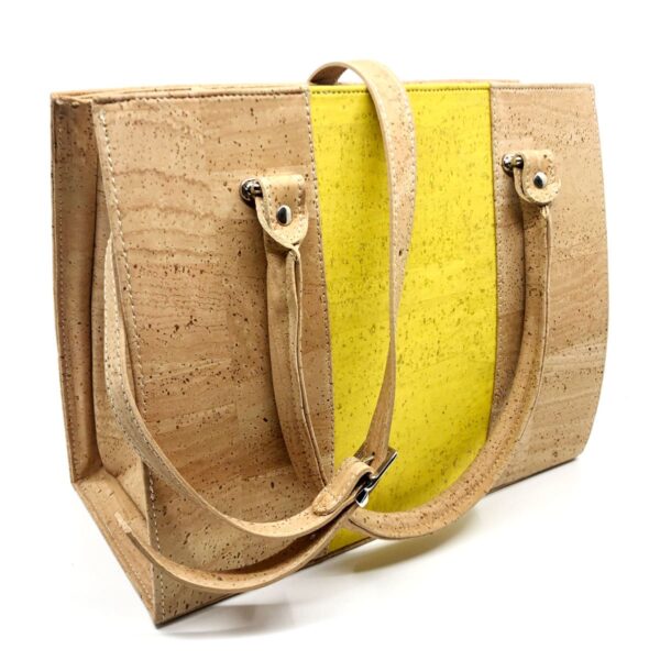 Handtasche «Sansibar» gelb aus Kork