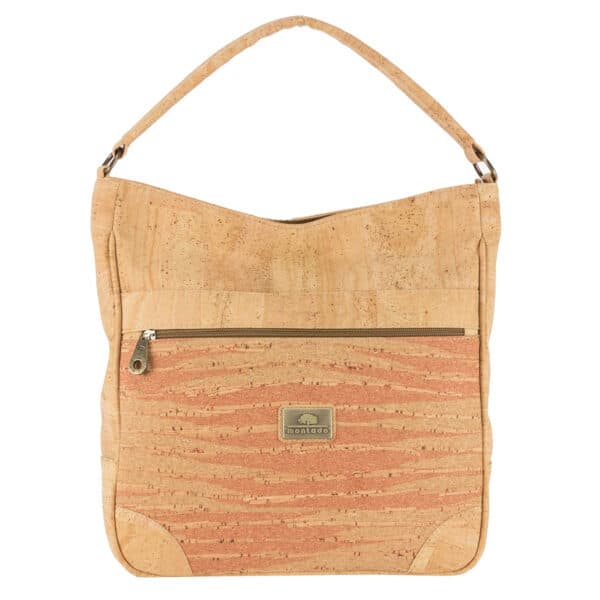 Handtasche aus Kork «Terracotta» rot