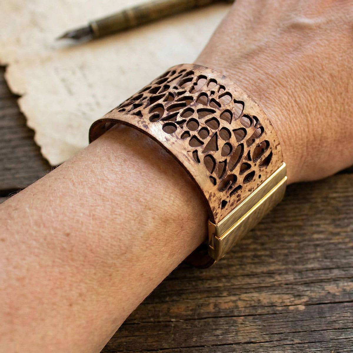 Kork-Armband «Pattern»