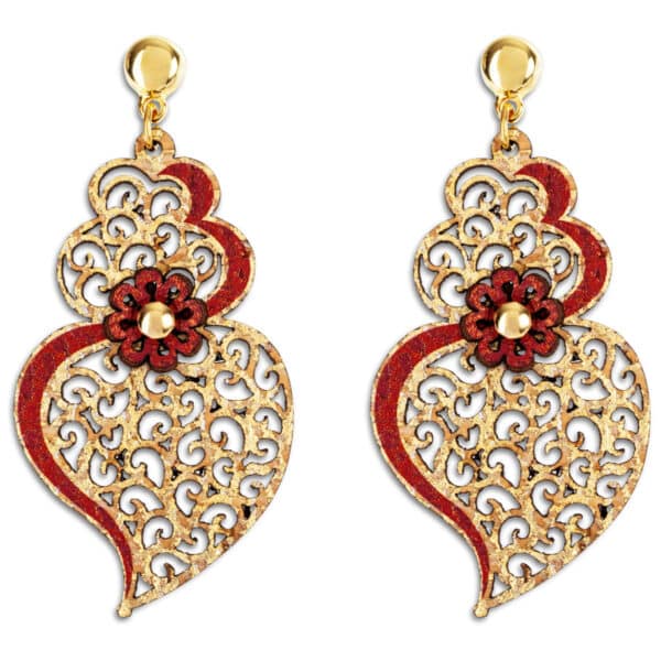 Kork-Ohrringe «Heartical»