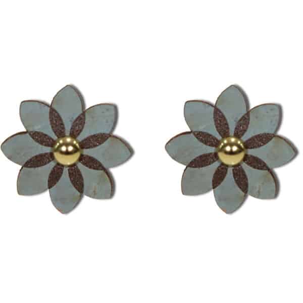 Ohrstecker aus Kork «Inspira Flor»