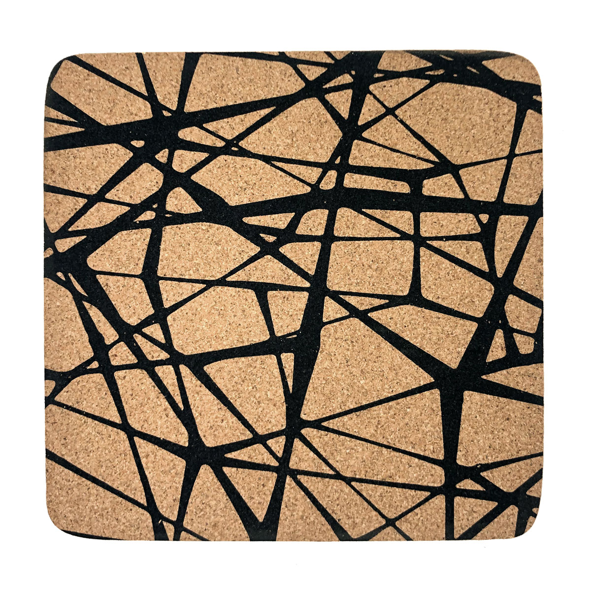 Pfannenuntersetzer «Scribble» (quadratisch) aus Kork