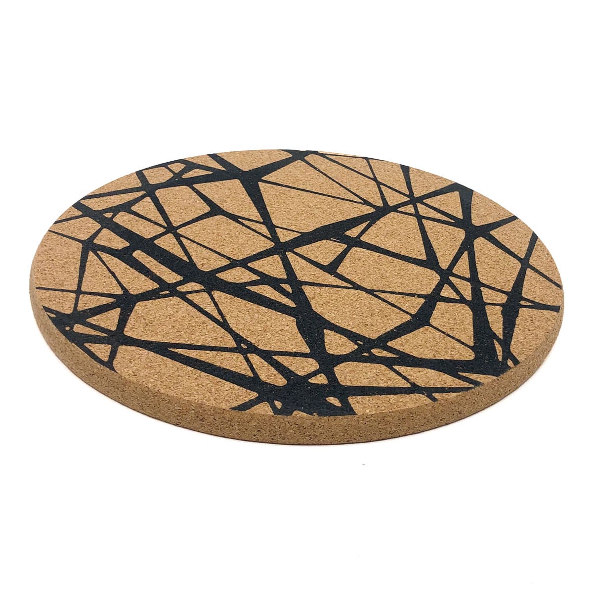 Pfannenuntersetzer «Scribble» (rund) aus Kork