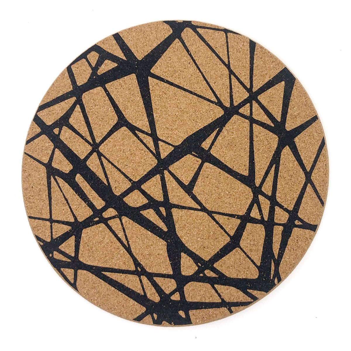 Pfannenuntersetzer «Scribble» (rund) aus Kork