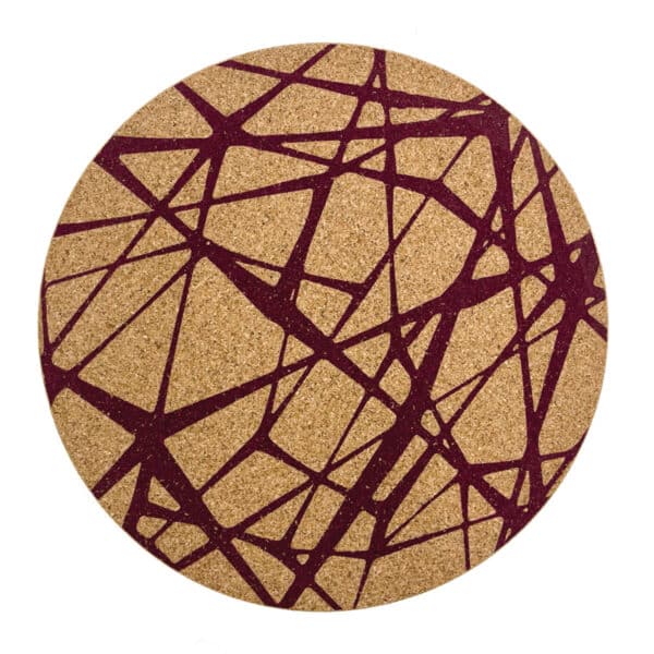 Pfannenuntersetzer «Scribble» (rund) aus Kork