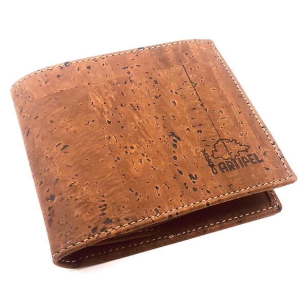Kork Portemonnaie «Quadrado» braun von Artipel