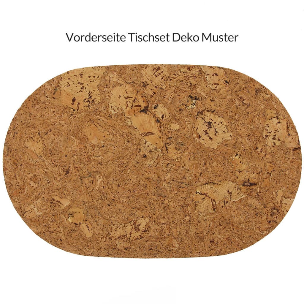 2 Stück Kork Tischsets 38x38cm - Hitzebeständig Hellbraun