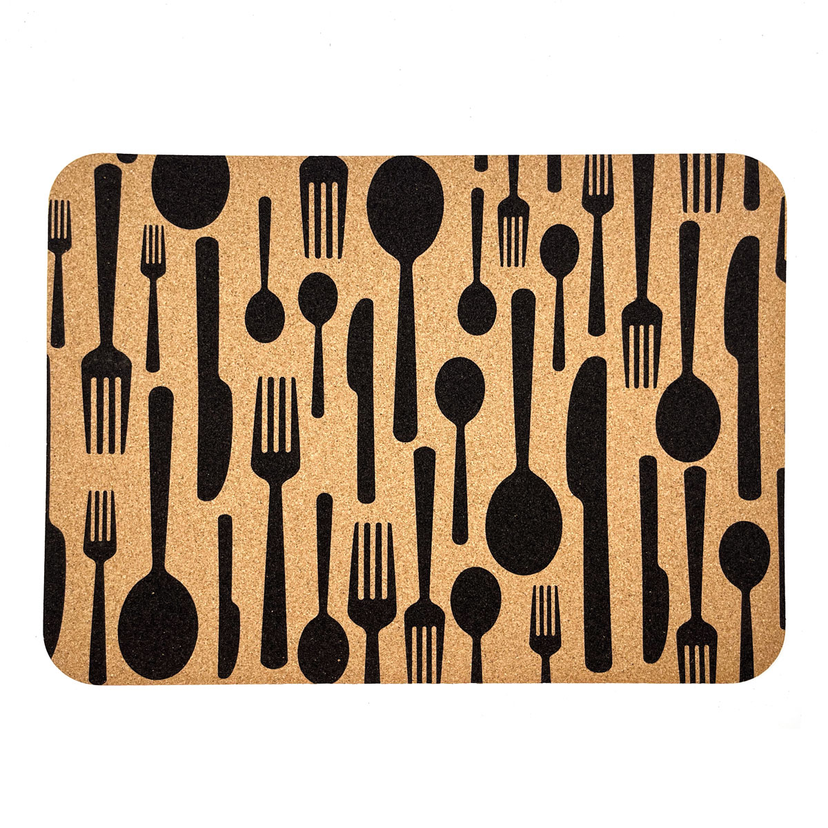 Tischsets aus Kork «Cutlery» (4er-Set)